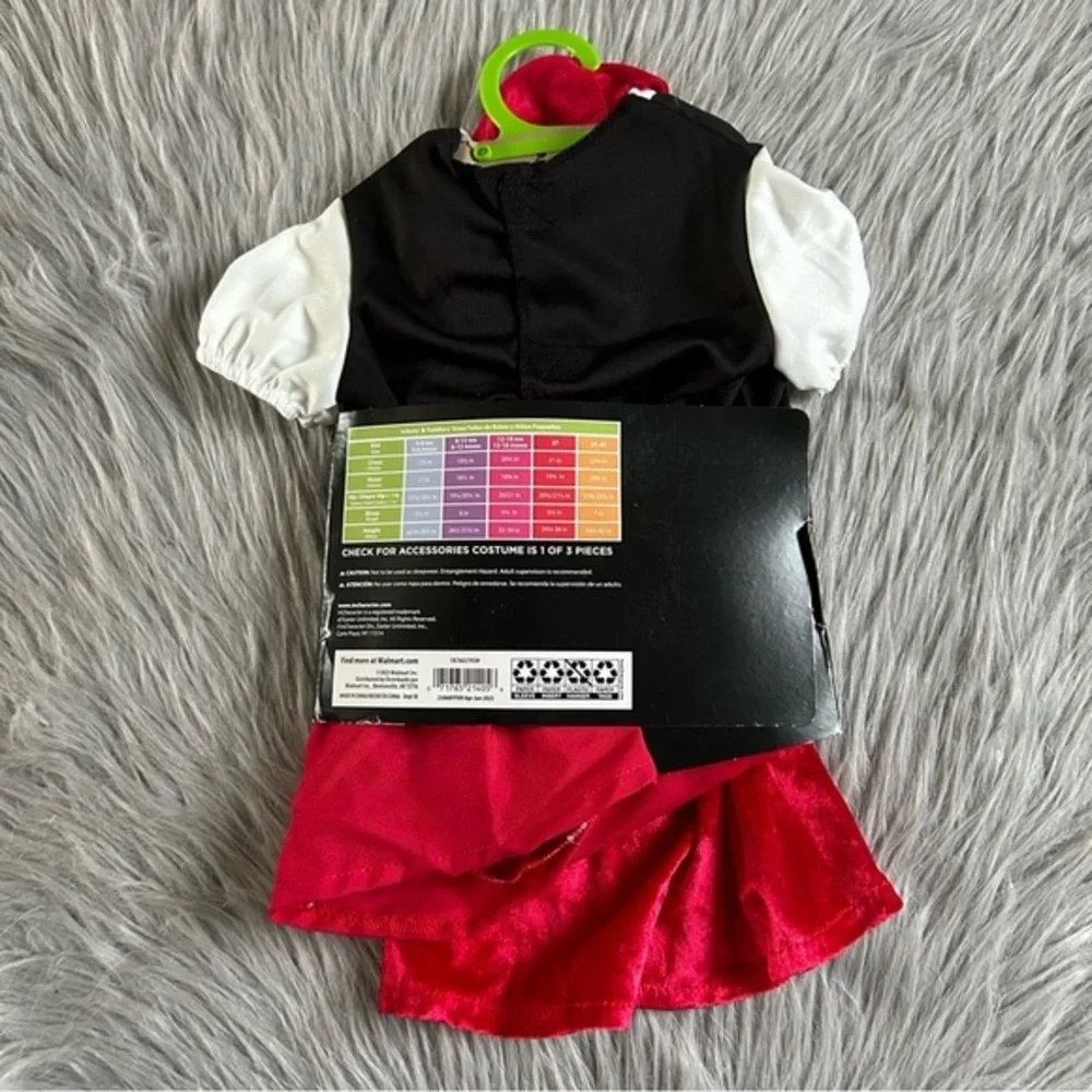 Baby Red Riding Hood Halloween Costume Size 6-12‎ Months Dress Up Pretend Play